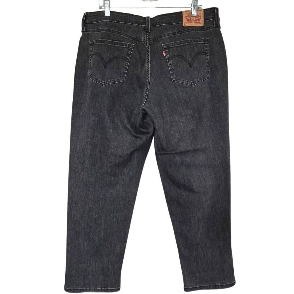 Levi Strauss & Co Boyfriend Mid Rise Black Jean Size 18W - Picture 6 of 9